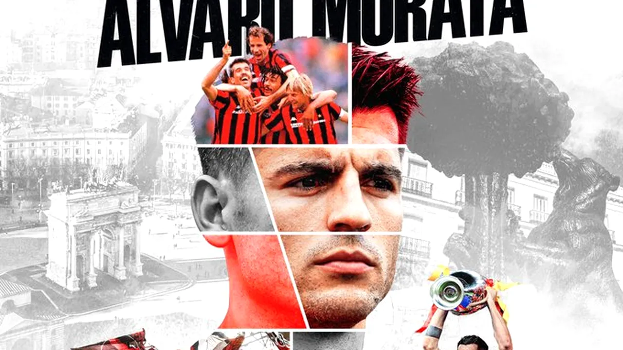 Oficial: Alvaro Morata, căpitanul Spaniei, a plecat de la Atletico Madrid şi a semnat cu AC Milan