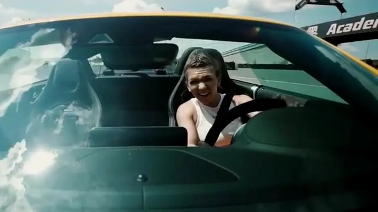 Simona Halep a filmat un clip publicitar pentru o companie auto germană 