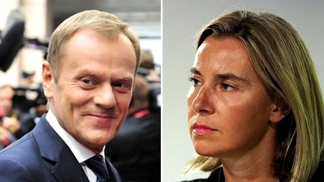 Donald Tusk, desemnat preşedintele Consiliului European. Federica Mogherini va fi şefa diplomaţiei UE