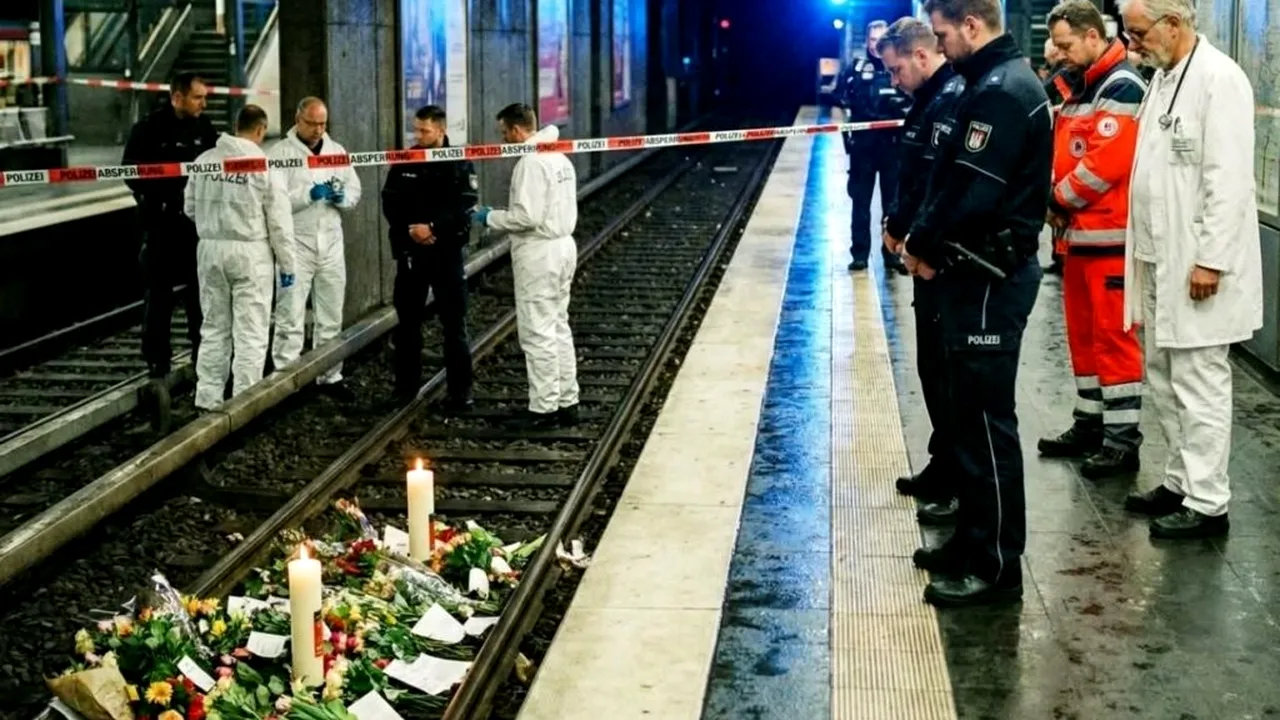 Scandal în Germania după ce un imigrant sudanez a împins o fată de 18 ani în fața metroului / „Te iau cu mine”