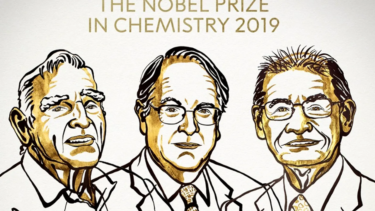 Premiul Nobel 2019 pentru CHIMIE, acordat cercetătorilor care au dezvoltat bateriile cu litiu, indispensabile telefoanelor mobile