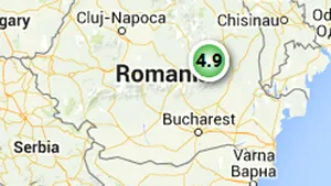 Cutremur de 4,9 grade în Vrancea, simţit şi în Bucureşti