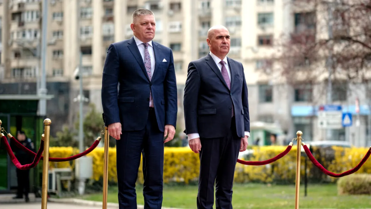 Premierul Slovaciei, Robert Fico, a fost primit de Ilie Bolojan la Palatul Victoria