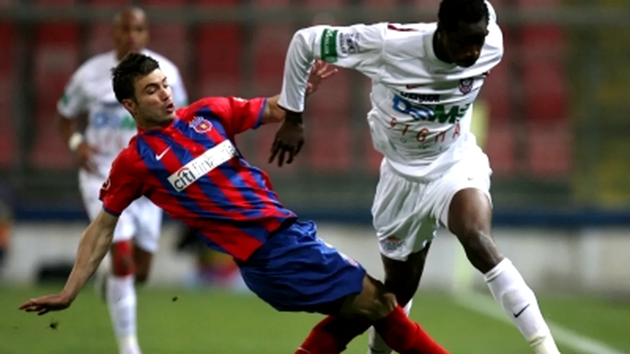 Steaua şi CFR Cluj au remizat, scor 1-1