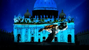 Bazilica Sfântul Petru, transformată într-un ecran imens: Vaticanul trage un semnal de alarmă privind schimbările climatice - FOTO, VIDEO