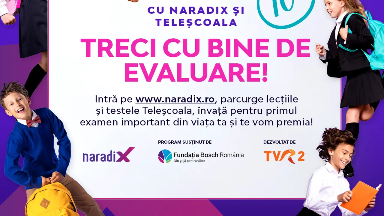 Organizaţia Narada, TVR şi Fundaţia Bosch România devin parteneri în pregătirea elevilor