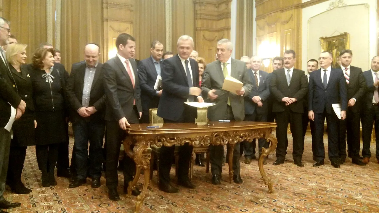 Protocol de guvernare încheiat de PSD cu ALDE sub titulatura ''Coaliţia de Guvernare pentru Dezvoltare şi Democraţie'' FOTO - DOCUMENT/ Liviu Dragnea: Ne vedem şi cu UDMR