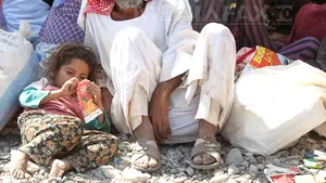 Muntele Sinjar, unde s-au refugiat membri ai comunităţii yazidi, sub asediul grupării SI