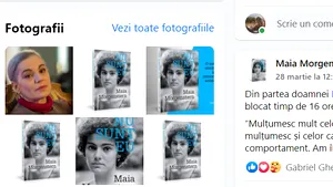 Contul de Facebook al actriţei Maia Morgenstern a fost suspendat temporar