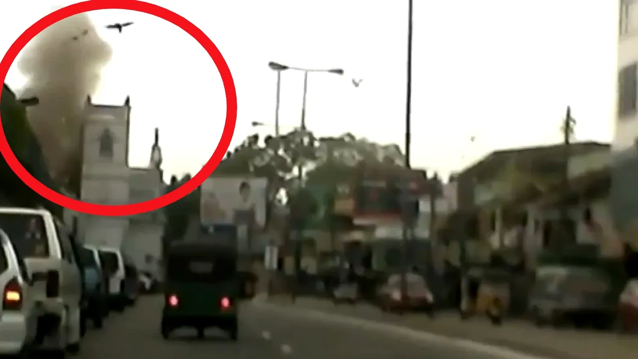 Atentatele care au zguduit o lume întreagă. Momentul exploziei unei bombe la o biserică din Sri Lanka | VIDEO