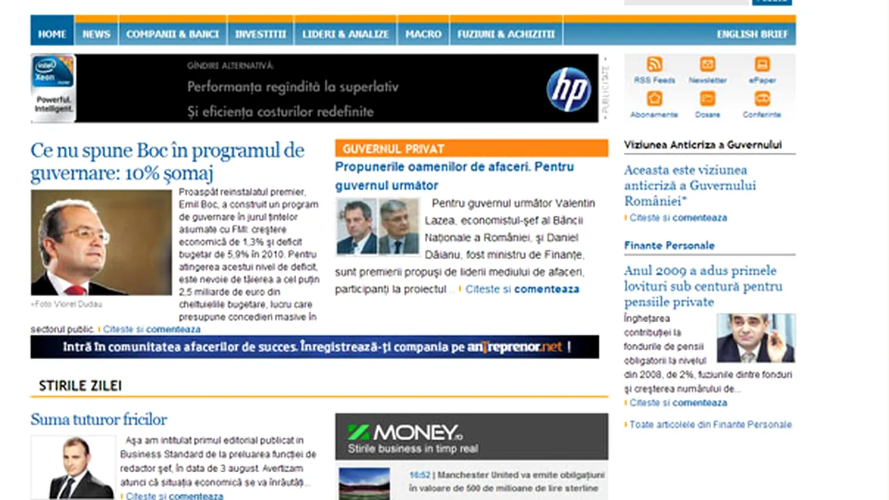 Site-ul standard.ro se relansează, după ce nu a mai fost actualizat din 22 decembrie