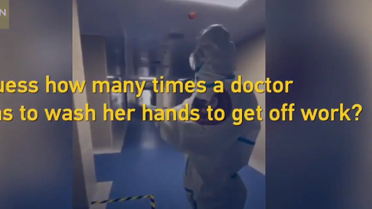 VIDEO: De câte ori se spală pe mâini un medic înainte de a pleca de la muncă 
