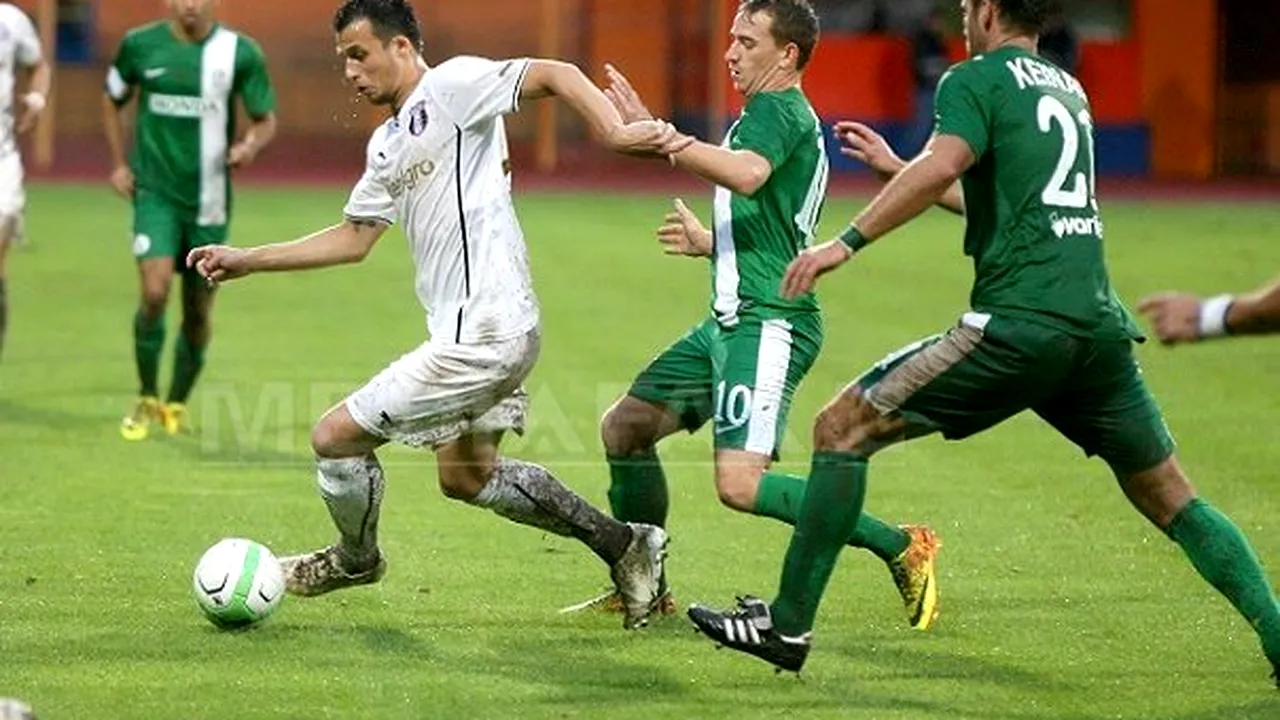 Astra Giurgiu a fost eliminată de Maccabi Tel-Aviv în play-off-ul Ligii Europa