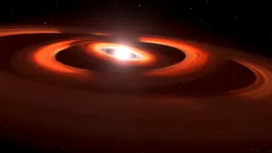 Astronomii au găsit dovezi ale existenţei a două planete în construcţie pe o stea îndepărtată
