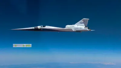 INEDIT Un avion al NASA a depășit bariera sunetului în cadrul primului zbor de testare supersonic