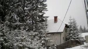 Ninsori în zonele înalte ale judeţului Harghita - FOTO