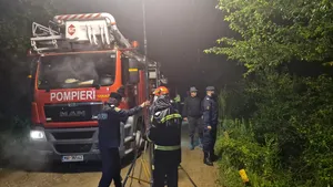 FOTO VIDEO Un nou incident provocat de ploile abundente. Patru familii au rămas izolate în urma ruperii unui podeţ din lemn