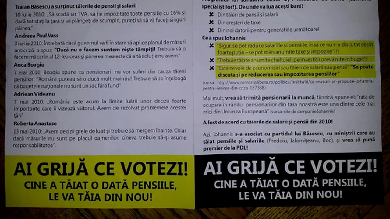 ACL acuză PSD că a folosit Poşta Română pentru a transmite pliante anti-Iohannis - FOTO/ Poşta: Nu ne asumăm conţinutul mesajelor