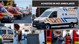 Peste 1,1 miliarde lei din PNRR pentru 1.200 de ambulanțe noi pentru SMURD și SAJ