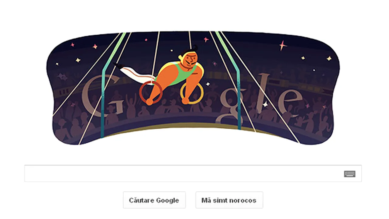 Google promovează gimnastica - proba masculină la inele