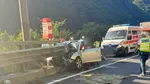 Accident pe DN 7, în Sibiu. Maşina condusă de un bucureştean de 81 de ani a ieşit în decor