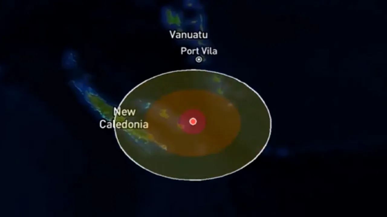 Cutremur cu magnitudinea de 6,6 în Noua Caledonie. Seismul s-a produs la o adâncime de zece kilometri