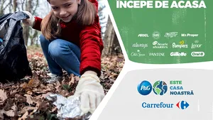 Voluntarii P&G şi Carrefour au colectat 1.500 kg de deşeuri din zona rezervaţiei Valea Vâlsanului