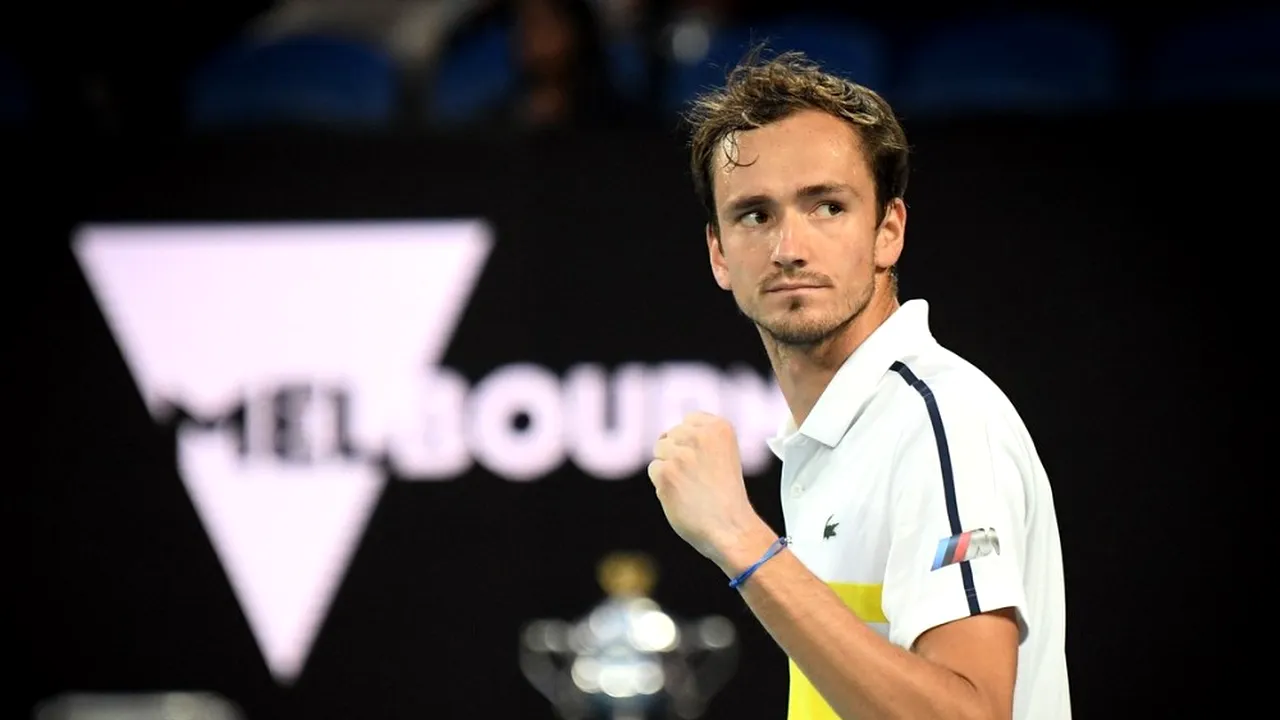 Australian Open 2021. Daniil Medvedev s-a calificat în finala cu Novak Djokovic