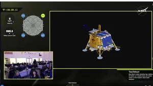 Un modul lunar a aterizat pe Lună. Este o misiune privată comandată de NASA