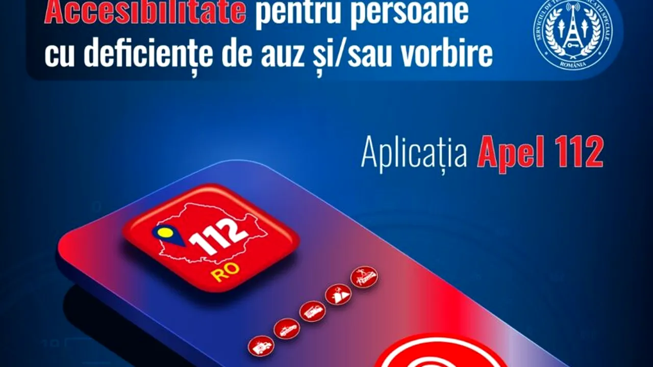 Aplicația 112 pentru persoanele cu deficiențe de auz și vorbire este disponibilă acum în toată țara