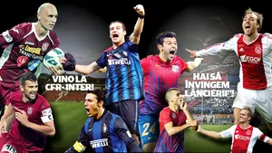 ProSport te trimite la Steaua - Ajax şi CFR - Inter. Câştigă bilete la singurele meciuri care contează în această primăvară