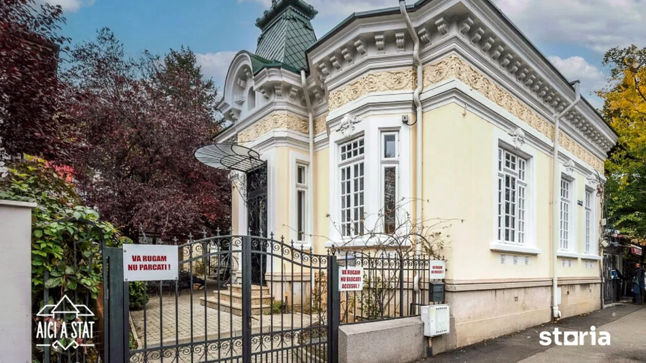 O vilă monument istoric construită în 1913 în centrul capitalei se vinde cu 1.500.000 euro pe platforma Storia