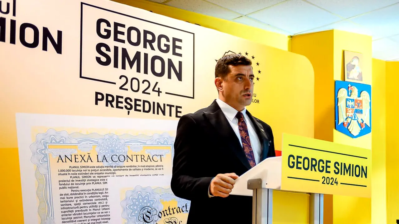 George Simion îşi depune candidatura la prezidenţiale. A adunat aproape 500.000 de semnături