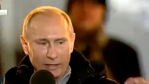 Misterul lacrimii de pe obrazul lui Vladimir Putin în timpul discursului din centrul Moscovei - VIDEO