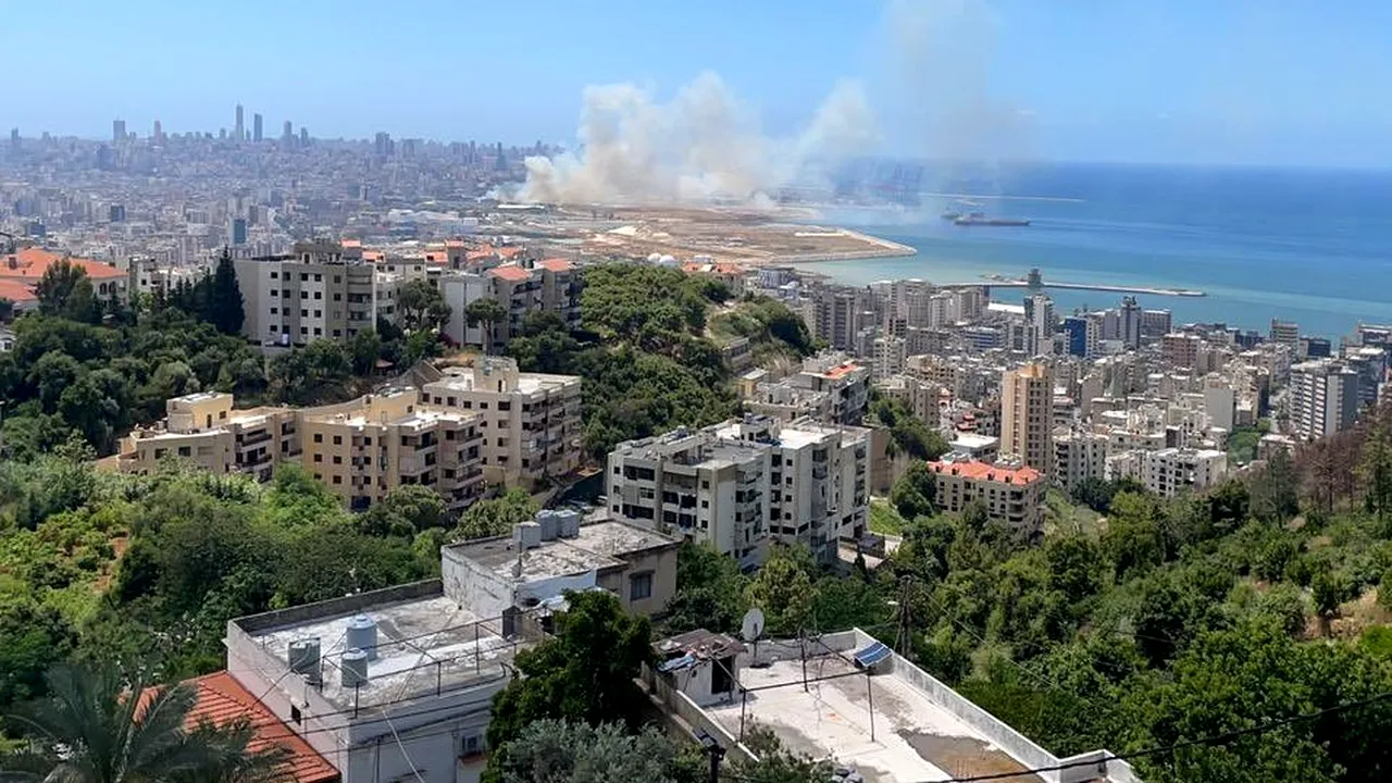 VIDEO Un nou incendiu in portul Beirut