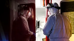 Jurnal de salvator. Cine sunt persoanele în costum de protecţie care transportă pacienţii confirmaţi cu COVID-19