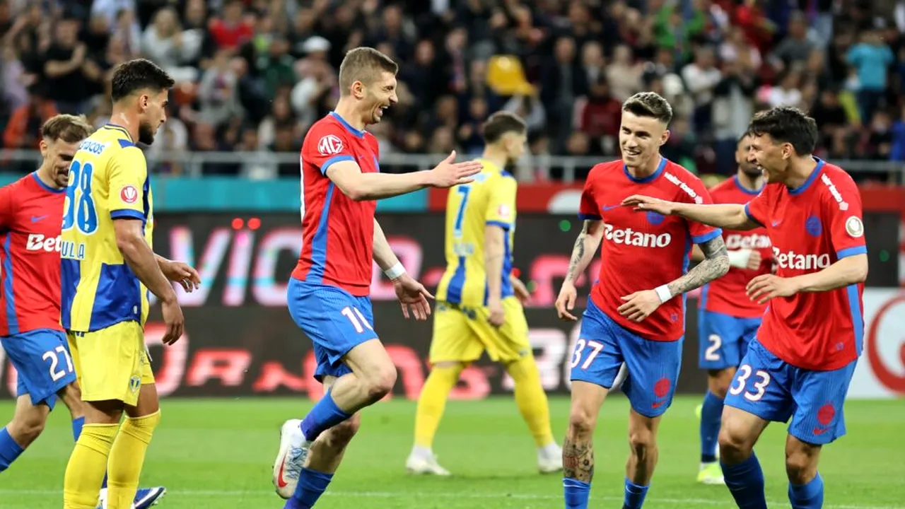 FCSB câștigă clar cu Petrolul, 3-1, în primul meci după plecarea lui Rădoi
