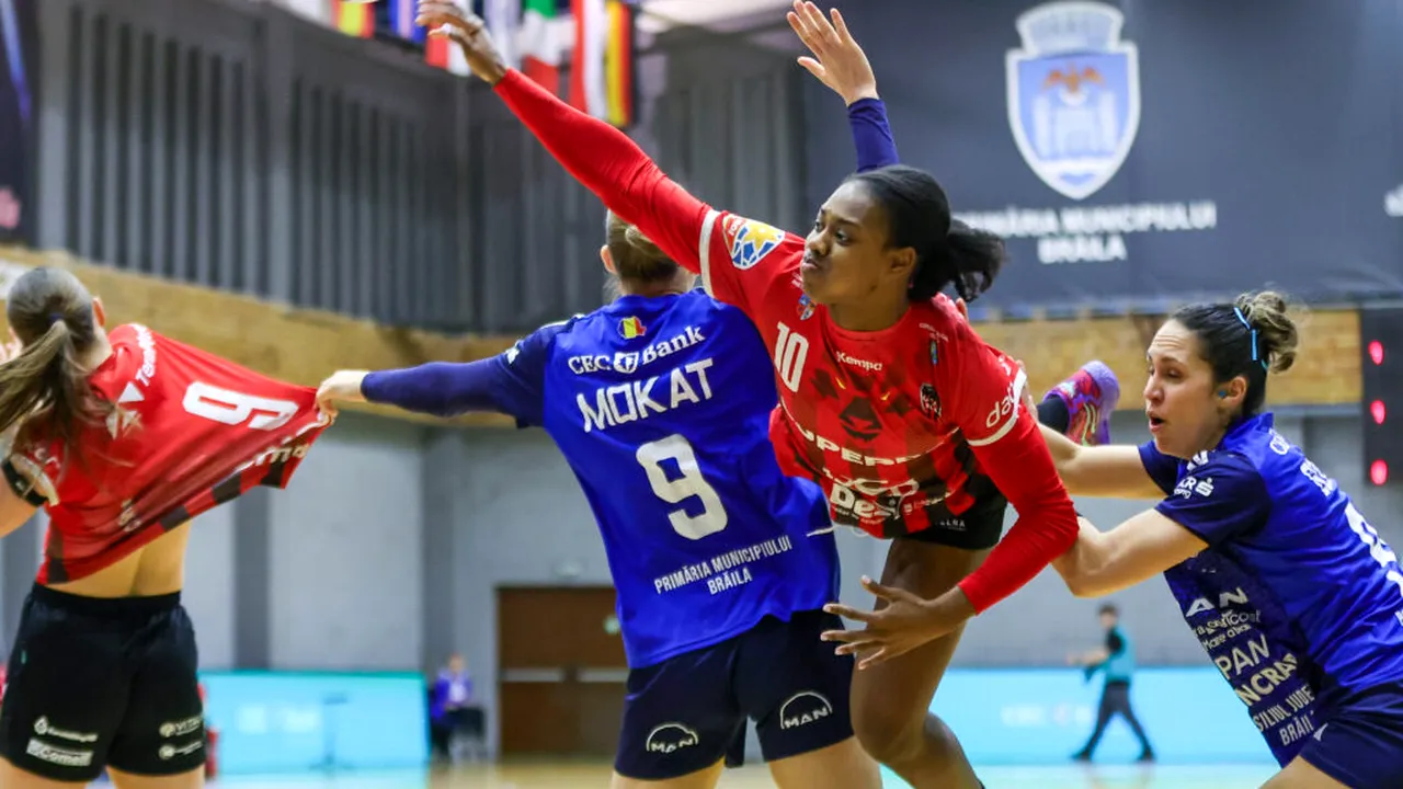 Două handbaliste de la Gloria Bistrița, incluse în echipa ideală a etapei din Liga Campionilor