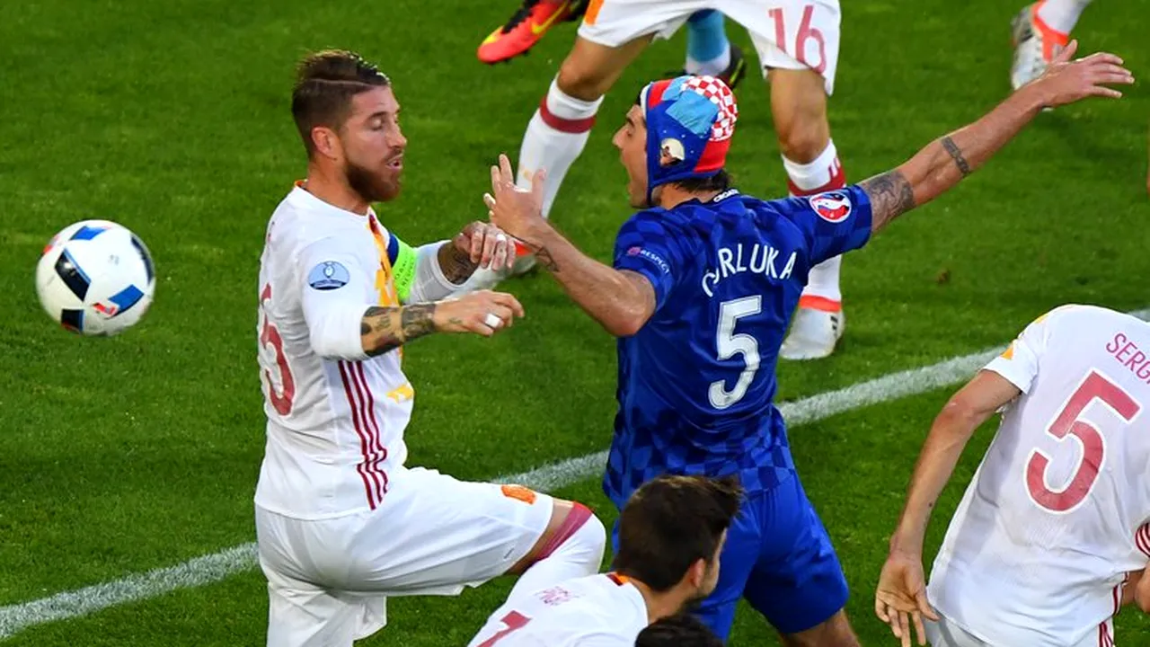 Euro 2016: Croaţia - Spania, scor 2-1, în grupa D. Finala din 2012, Spania - Italia, se va juca în prima fază eliminatorie