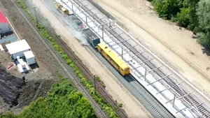 VIDEO Nou pod feroviar peste râul Mureş. Când va fi gata şi cât va scurta călătoriile cu trenul