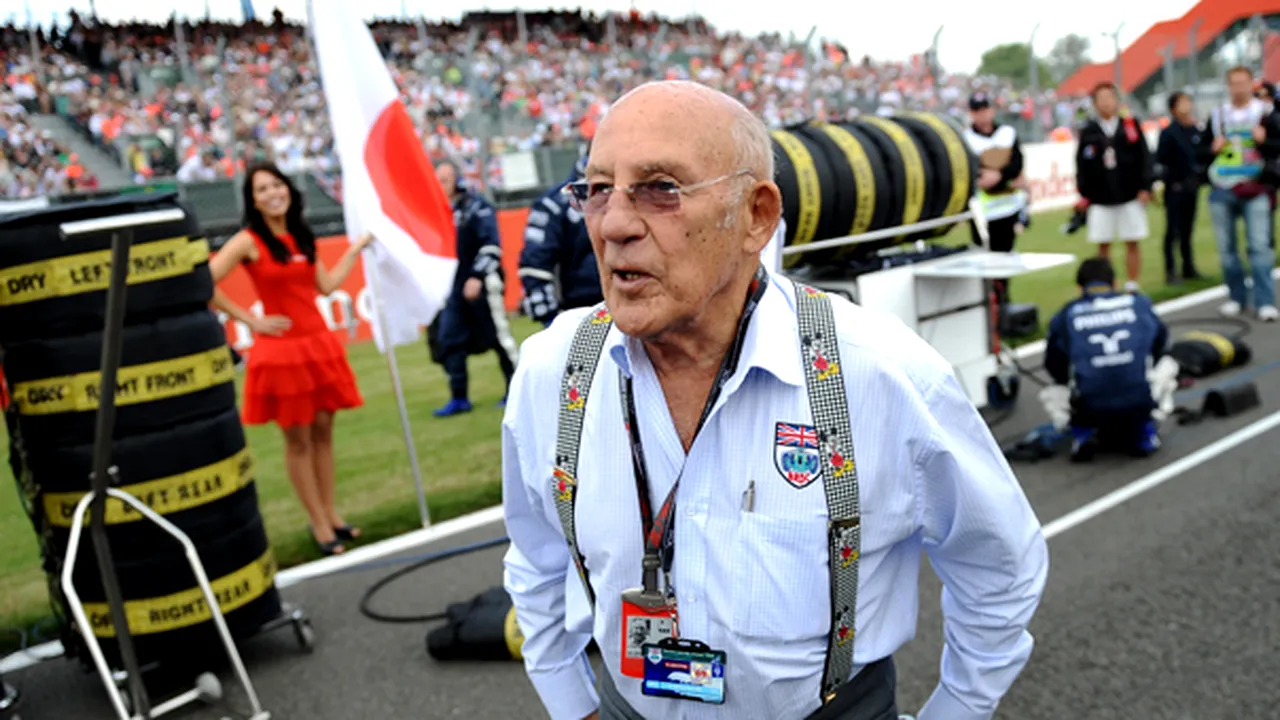 Stirling Moss a supravieţuit la 80 de ani după ce a căzut trei etaje în puţul unui lift