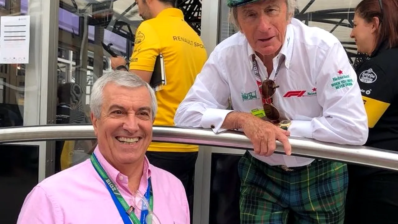 Tăriceanu, alături de Jackie Stewart, la Marele Premiu de Formula 1 de la Monza