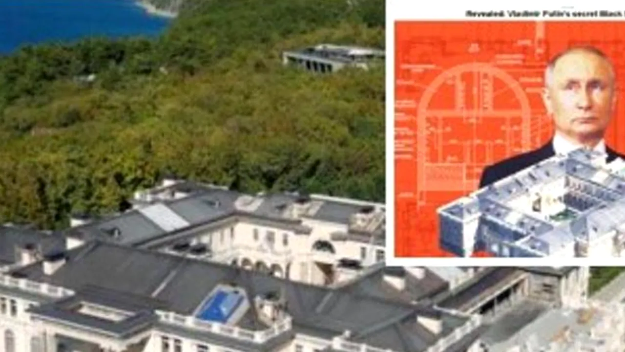 Buncărul lui Putin de la Marea Neagră are două tuneluri la 50 de metri sub pământ
