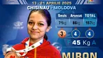 Ioana Mădălina Miron aduce bronzul pentru România la Europenele de haltere de la Chișinău