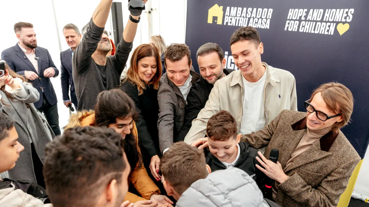 David Popovici și echipa de ambasadori Hope and Homes for Children au inaugurat o casă pentru 12 copii cu nevoi speciale severe