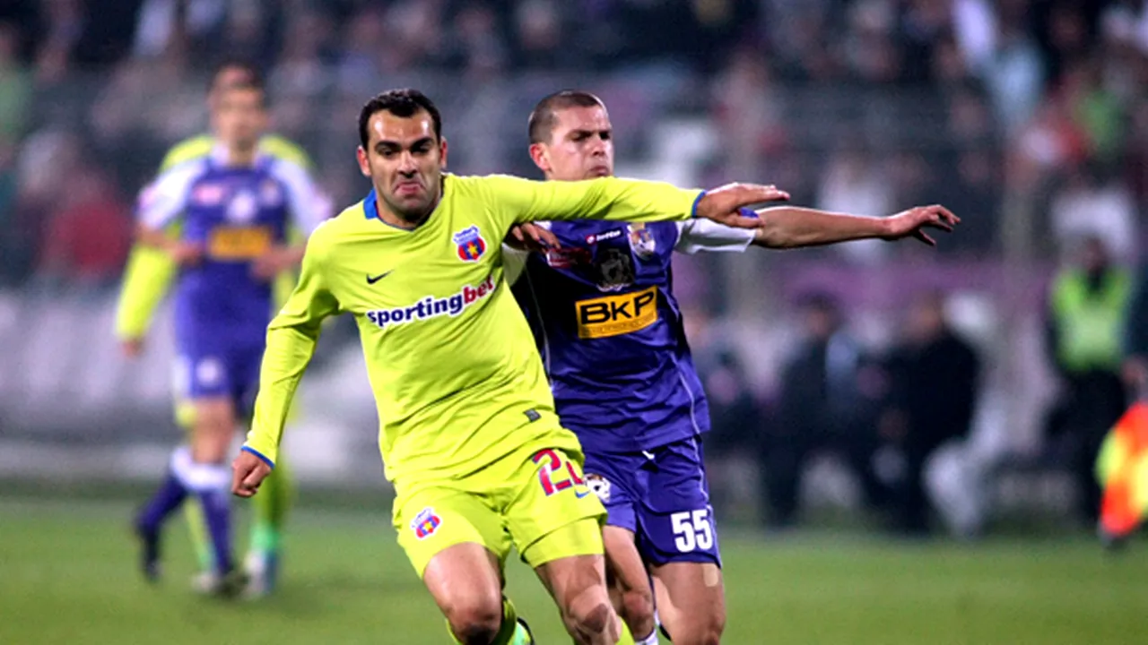 Steaua a învins FC Timişoara, scor 1-0