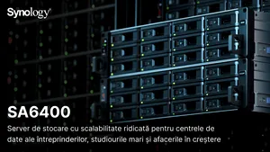 Synology anunţă modelul SA6400, un NAS cu 12 bay-uri dedicat companiilor
