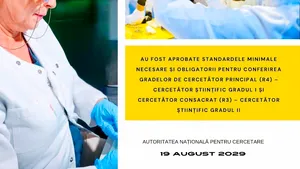 Schimbare majoră pentru cercetători: noi standarde pentru obținerea gradelor R3 și R4