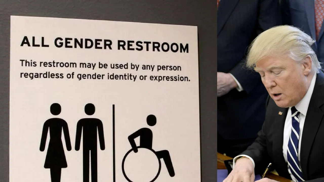 Donald Trump a revocat o directivă a lui Obama în privinţa folosirii toaletelor de către elevii transsexuali