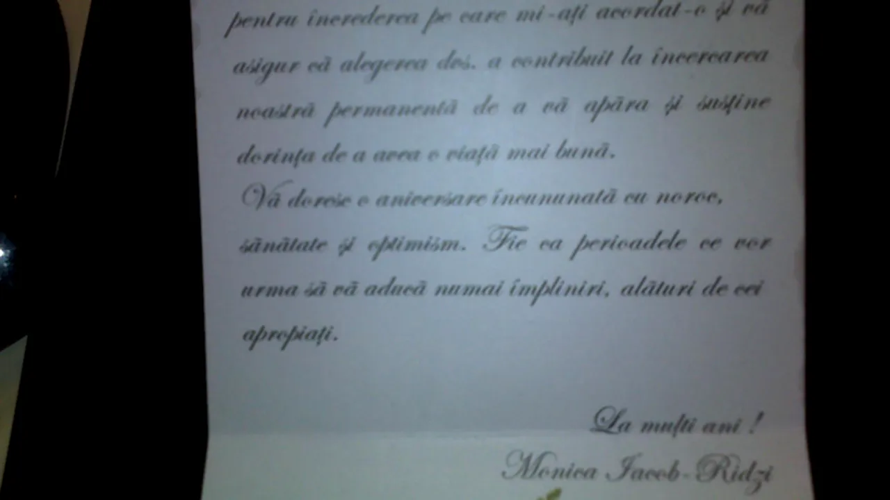 Felicitare de 